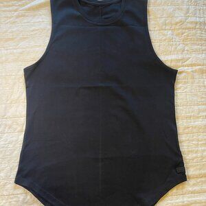 Alphalete Men's LUX V1 Black Cutoff Tank - Large